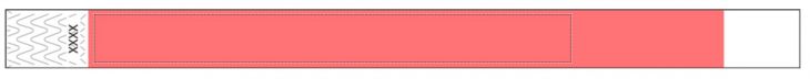 Custom 3/4" Coral Tyvek Wristbands - Add Your Logo/Text main image